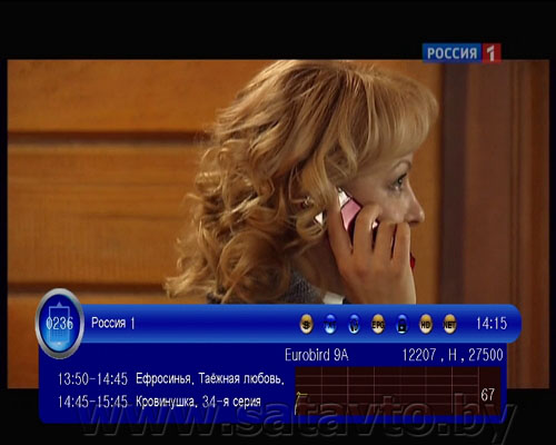 Изображение работающего канала