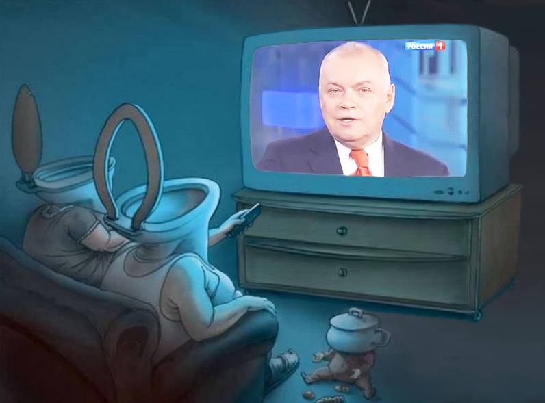 В Донецке опять врубили «путинское ТВ»