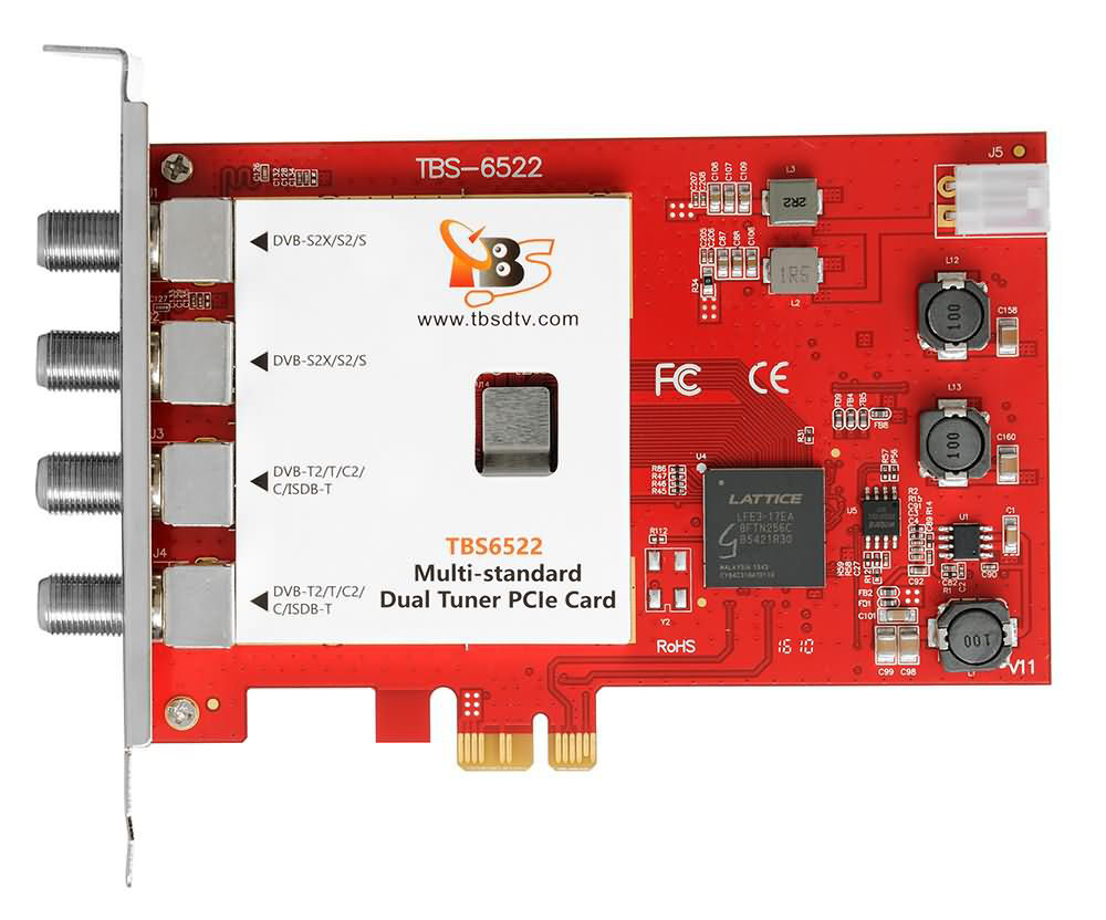 TBS6522 Multi-standard Dual Tuner PCIe Card TBS6522 Multi-standard Dual Tuner PCIe Card